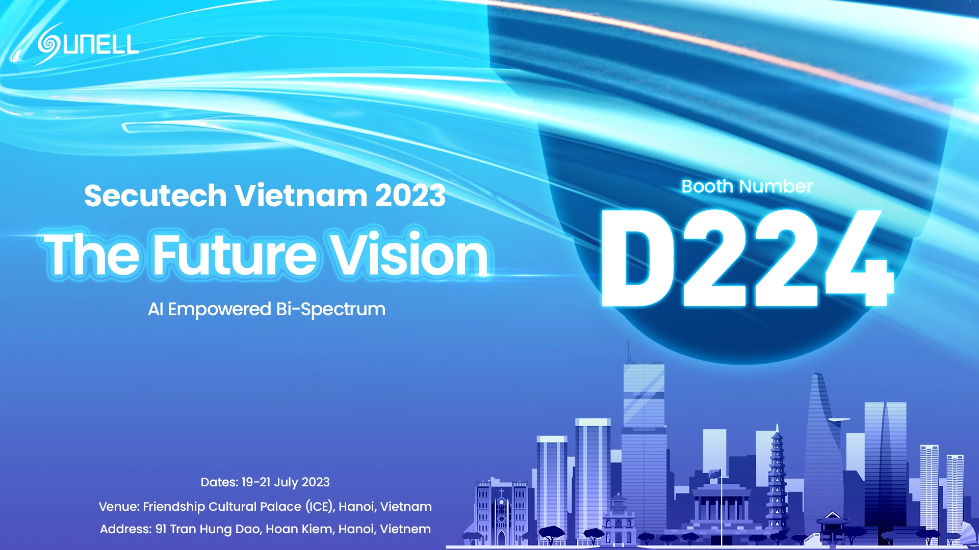 ستعرض Sunell منتجات جديدة في معرض Secutech Vietnam 2023